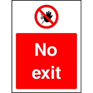 Picture of "No Exit" Sign 