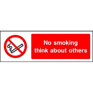 Picture of "No Smoking Think About Others" Sign 