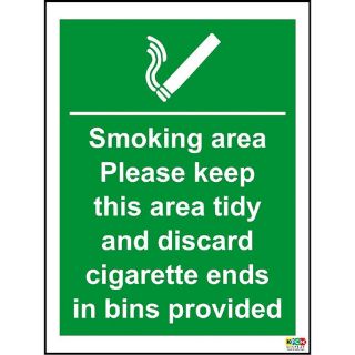 Picture of Smoking Area Cigarette Bins Provided