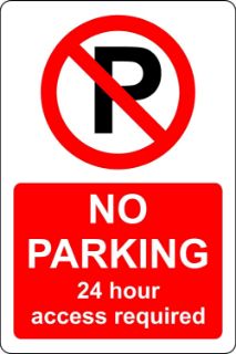 Picture of No parking 24 hour access required