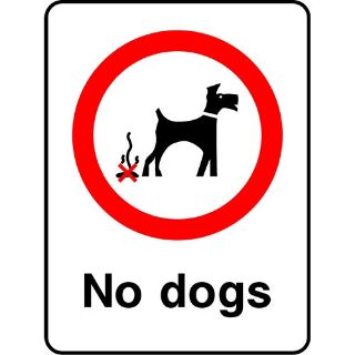 No Dogs Allowed Sign, KPCM Health and Safety Signs