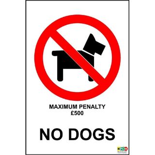 Picture of No Dogs Maximum Penalty 