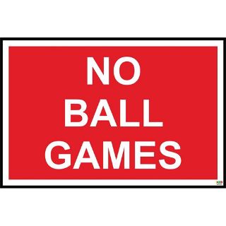 Picture of Prohibition No Ball Games Sign