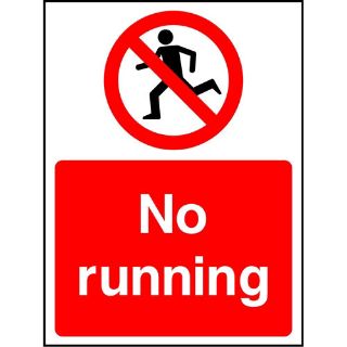 Picture of "No Running" Sign