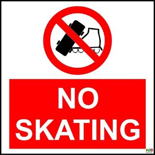 Picture of No Skating Safety Sign Notice