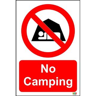 Picture of No Camping Sign