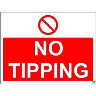 Picture of No Tipping Safety Signs Notice