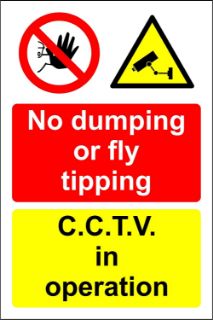Picture of No dumping or fly tipping CCTV in operation