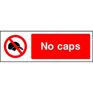 Picture of "No Caps" Sign 