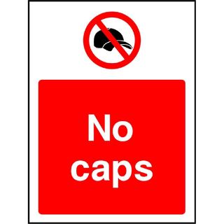 Picture of "No Caps" Sign 