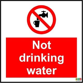 Picture of Prohibition Not Drinking Water Sign