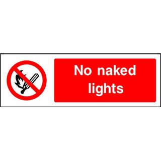 Picture of "No Naked Lights" Sign 