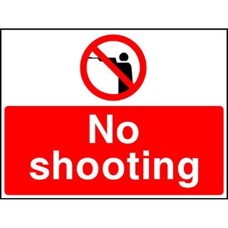 Picture of "No Shooting" Sign 