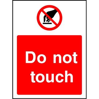 Picture of "Do Not Touch" Sign 