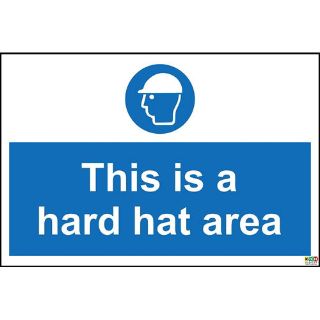 Picture of This Is A Hard Hat Area Safety Sign