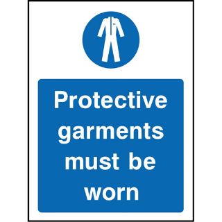 Picture of "Protective Garments Must Be Worn" Sign 