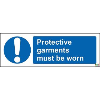 Picture of Protective Garments Must Be Worn Safety Sign -