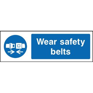 Picture of "Wear Safety Belts" Sign 