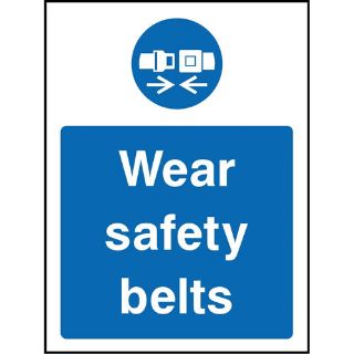 Picture of "Wear Safety Belts" Sign 