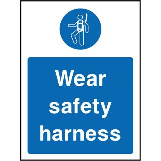 Picture of "Wear Safety Harness" Sign 