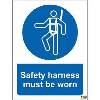 Picture of Safety Harness Must Be Worn Safety Sign