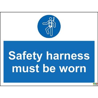 Picture of Safety Harness Must Be Worn Sign