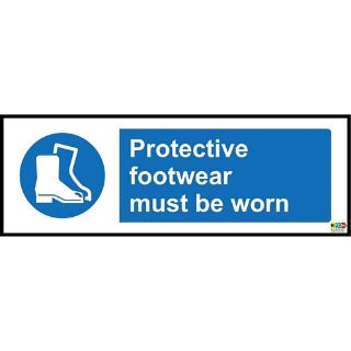 Picture of Protective Footwear Must Be Worn Safety Sign