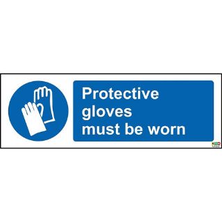 Picture of Protective Gloves Must Be Worn Safety Sign 