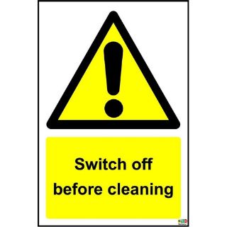 Picture of Switch Off Before Cleaning Sign