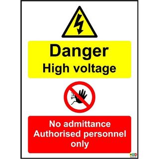 KPCM, Danger High Voltage No Admittance Safety Sign