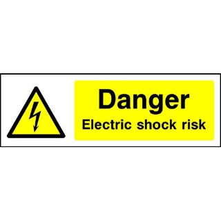 Picture of " Danger Electrical Shock Risk" Sign 