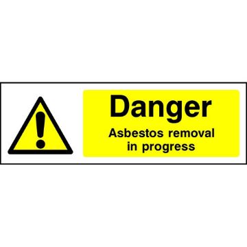 Picture of "Danger Asbestos Removal In Progress" Sign 