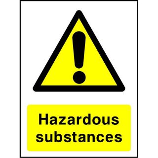 Picture of "Danger Hazardous Substances" Sign