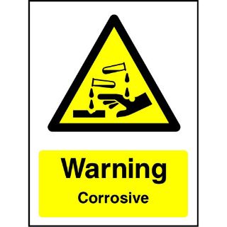 Picture of "Danger Corrosive" Sign 