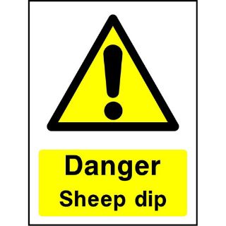 Picture of "Danger Sheep Dip" Sign