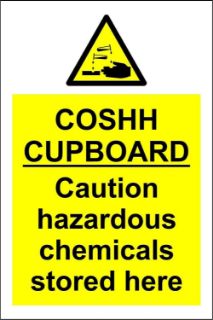 Picture of COSHH Cupboard hazardous chemicals stored here 