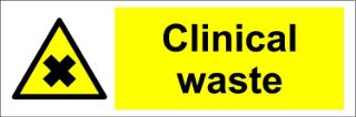 Picture of Warning Clinical waste 