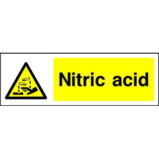Picture of "Nitric Acid" Sign 