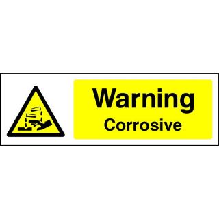 Picture of "Warning- Corrosive" Sign 