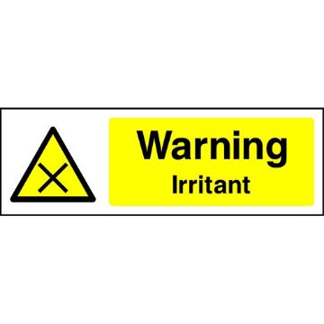 Picture of "Warning Irritant" Sign 