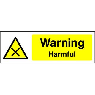Picture of "Warning Harmful" Sign 