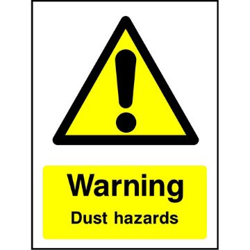Picture of "Warning Dust Hazards" Sign 