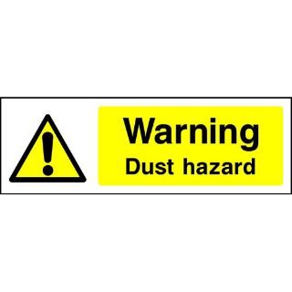 Picture of "Warning Dust Hazard" Sign 