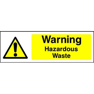 Picture of "Warning- Hazardous Waste" Sign 