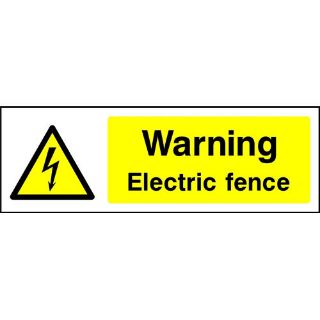 Picture of "Warning- Electric Fence" Sign 