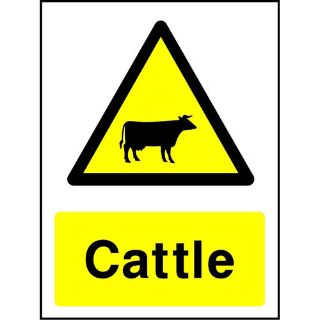 Warning Cattle Sign, KPCM Health and Safety Signs