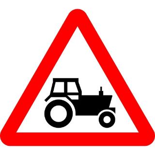 Picture of "Warning- Tractor" Sign 