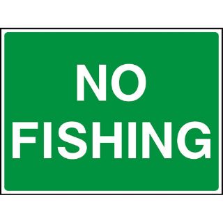 Picture of "Warning No Fishing" Sign