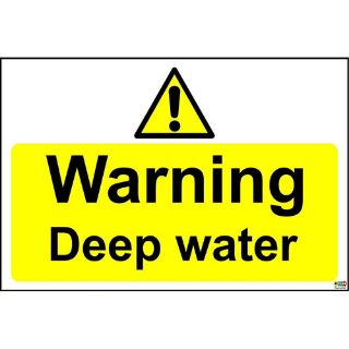 Picture of Warning Deep Water Sign
