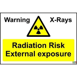 Picture of Warning X Rays Radiation Risk Sign 